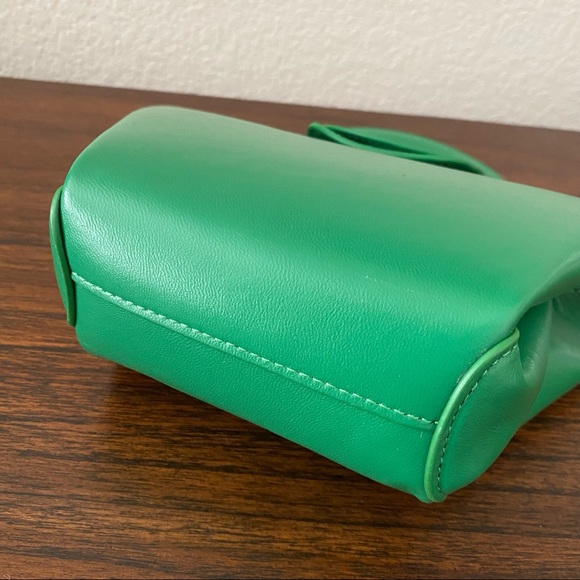 Racing Green Mini DOLL Top Handle Basket Crossbody Bag Satchel w/ Coin Pouch B5 - Picture 3 of 10